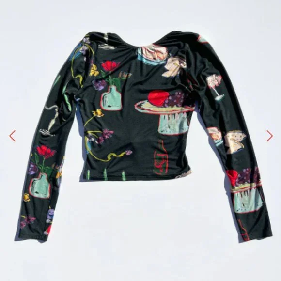 Rowan Top LISA SAYS GAH - Set the Table Caviar - SMALL ONLY - Picture 3 of 8